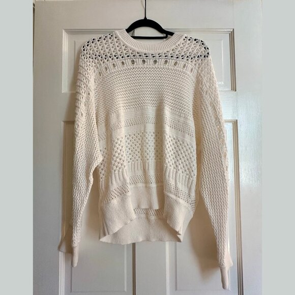 Madewell Open-Stitch Cotton Pullover Sweater - Picture 1 of 5